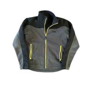 Helly Hansen Fleece Full Zip Medium Jacket Black And Gray